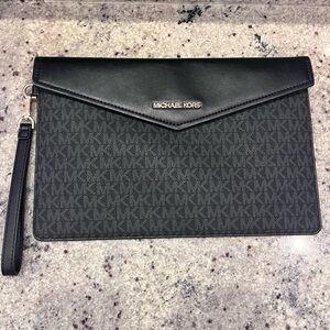 Michael Kors Black Oversised Wristlet